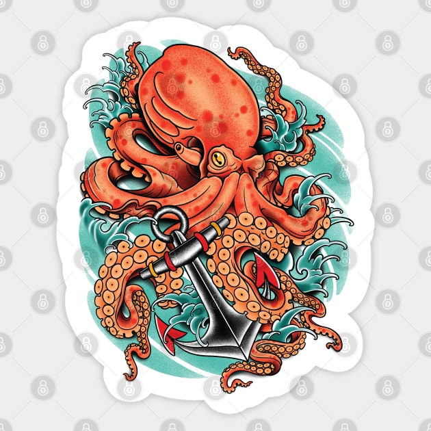 Giant Octopus Sticker by Seven Relics